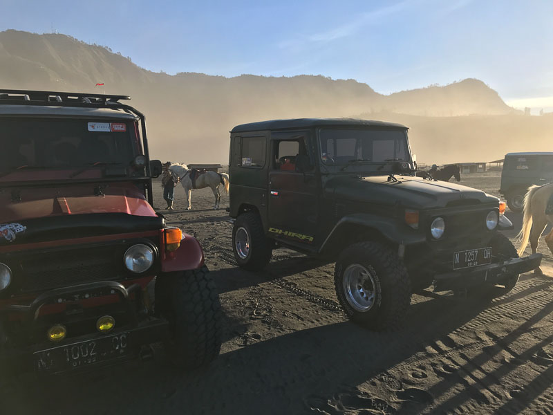 Jeep au désert de Bromo