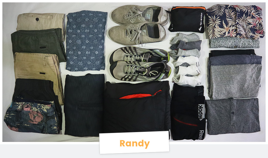 préparation vêtement backpack homme